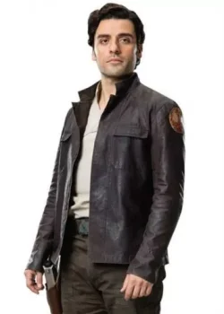 Oscar Isaac Star Wars the Last Jedi Poe Dameron Leather Jacket