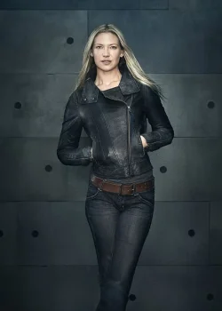Anna Torv Fringe TV Series Black Leather Jacket