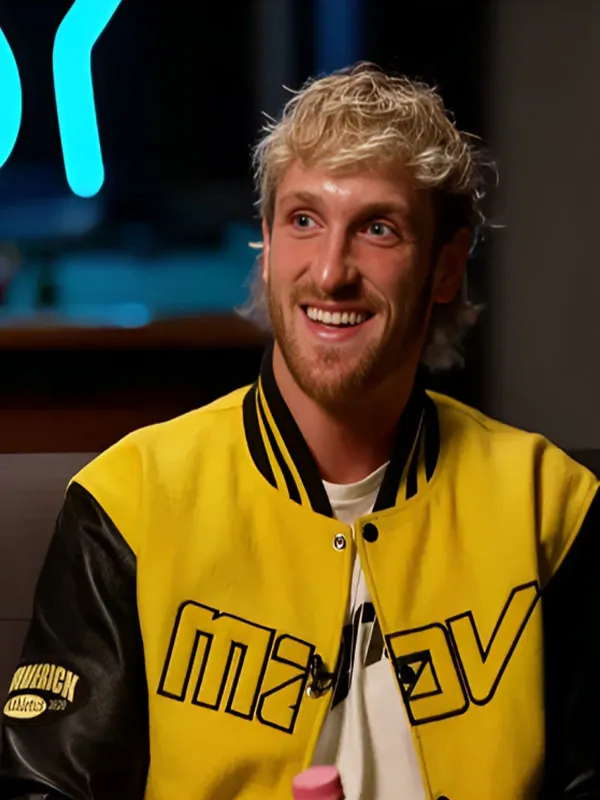 Logan Paul Yellow and Black Bomber Jacket