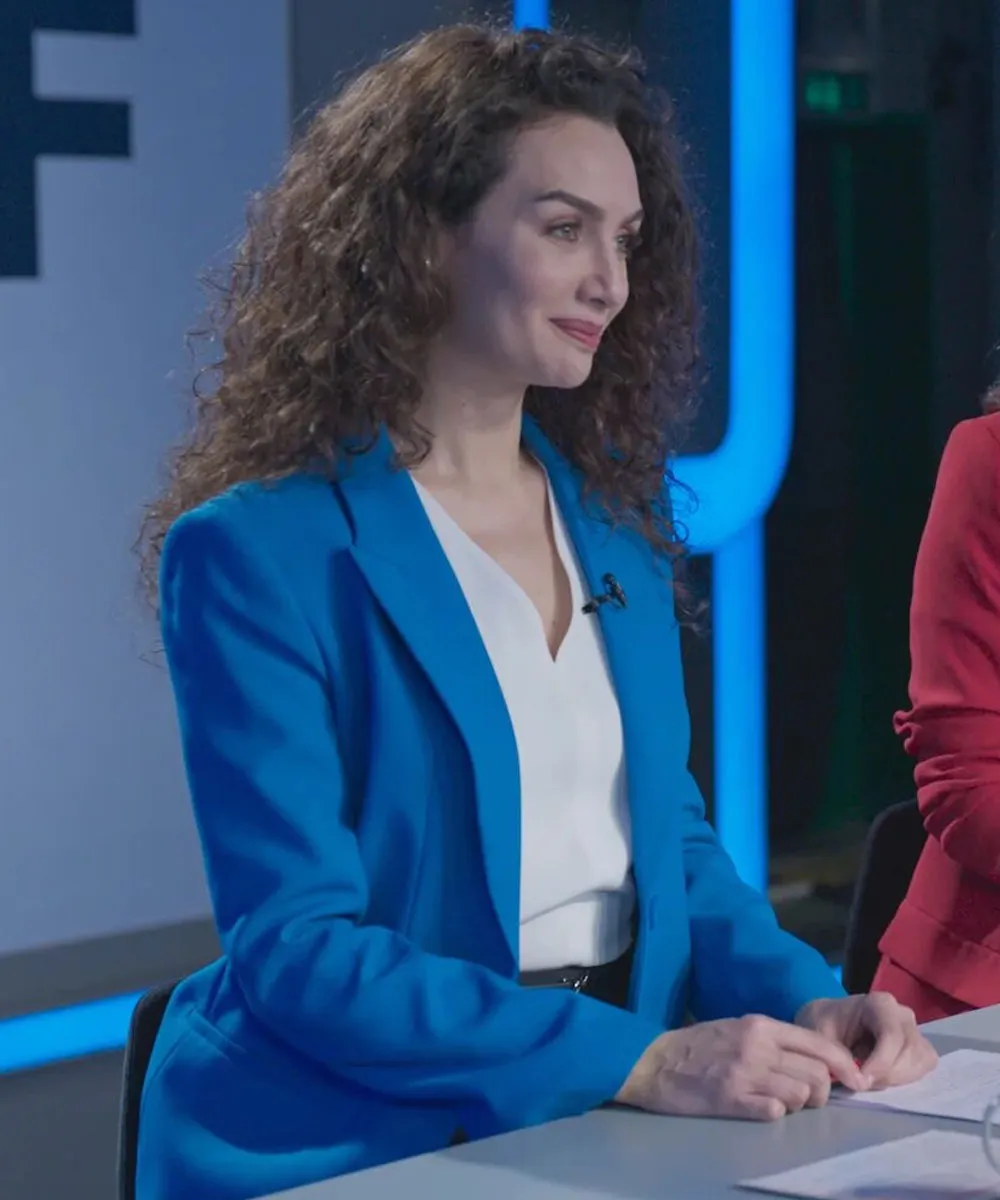 As the Crow Flies Lale Kiran Blue Blazer