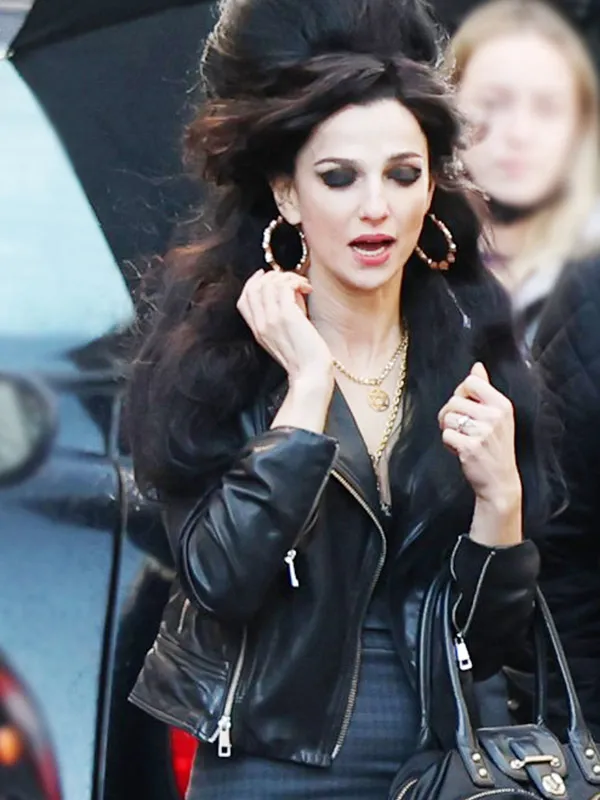 Back To Black Marisa Abela Black Leather Jacket