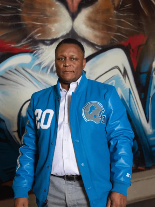 Barry Sanders NFL Draft Detroit Lions Varsity Jacket
