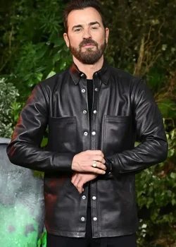Beetlejuice Beetlejuice Movie Event Justin Theroux Leather Jacket