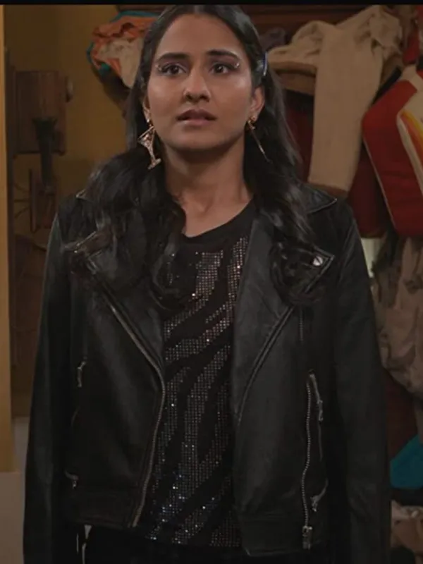 Bela Malhotra The Sex Lives of College Girls Amrit Kaur Black Jacket