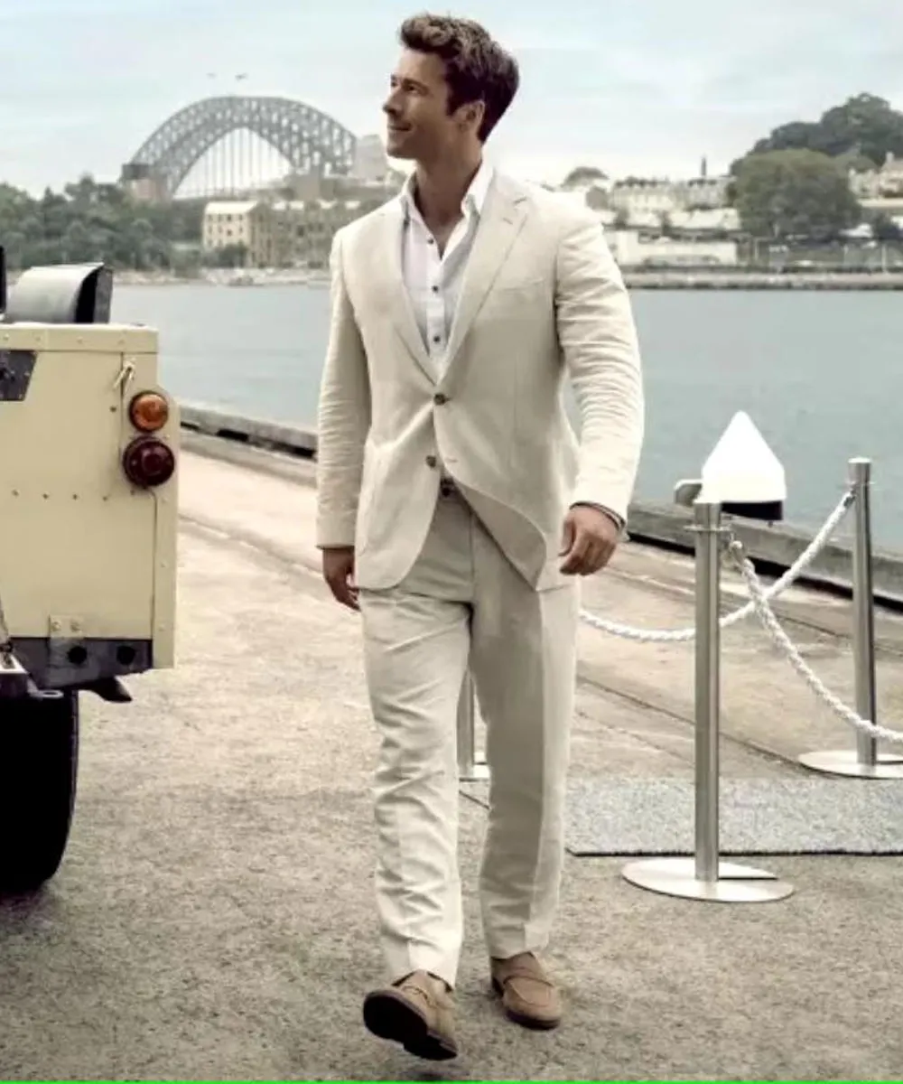 Anyone But You Ben Beige Suit