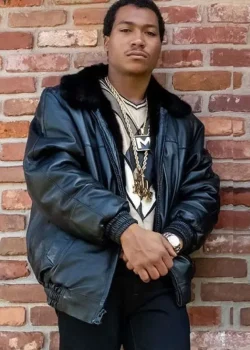 Black Mafia Family Lil Meech Flenory Black Jacket