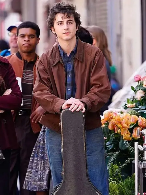 A Complete Unknown Timothée Chalamet Brown Cotton Jacket - Image 2