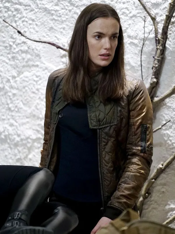 Agents Of Shield Jemma Simmons Quilted Bomber Jacket