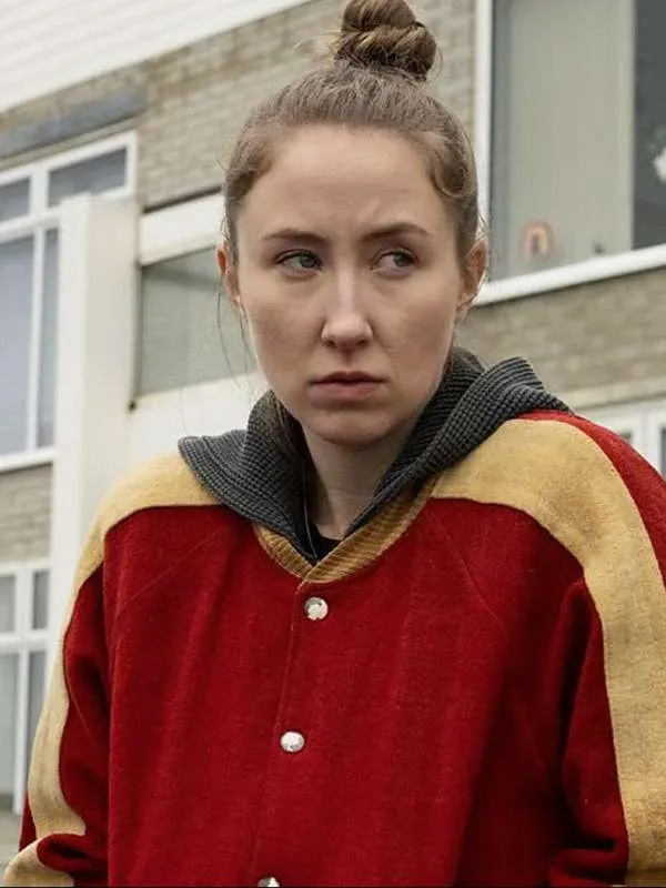 Becky Chloe 2022 Red Varsity Wool Jacket