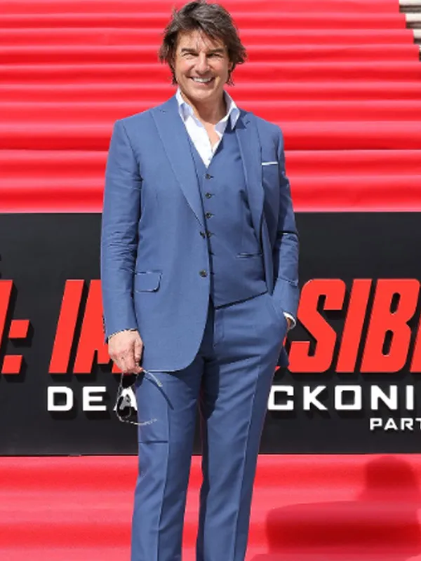 Tom Cruise Mission Impossible 7 Blue Blazer