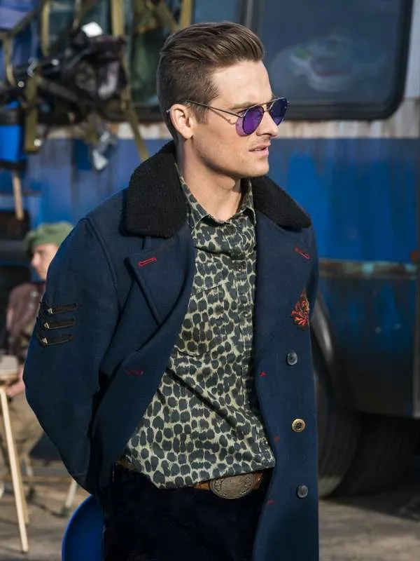 Mel Fear the Walking Dead S04 Blue Wool Coat