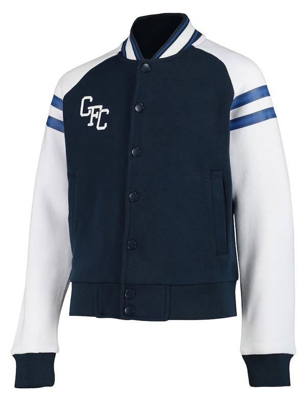 CFC Blue and White Baseball Varsity Jacket For Sale