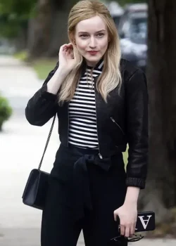 Inventing Anna Julia Garner Leather Jacket