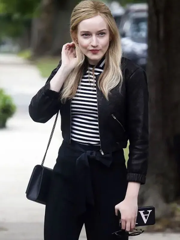Inventing Anna Julia Garner Leather Jacket