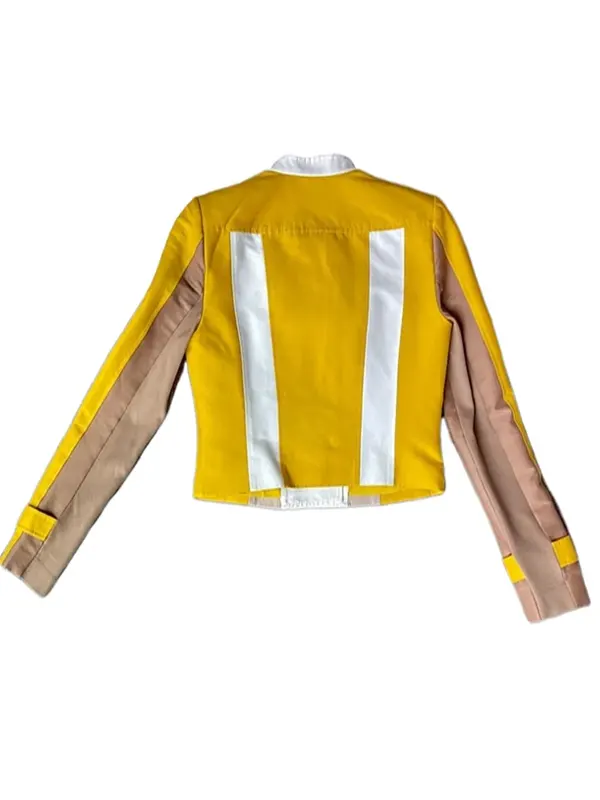 Ride On 2023 Yingzi Yellow Leather Jacket