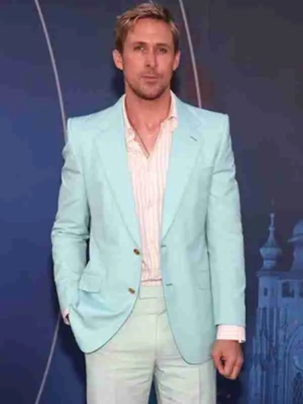 Ryan Gosling Barbie 2023 Blue Blazer - Image 2
