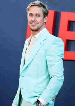 Ryan Gosling Barbie 2023 Blue Blazer