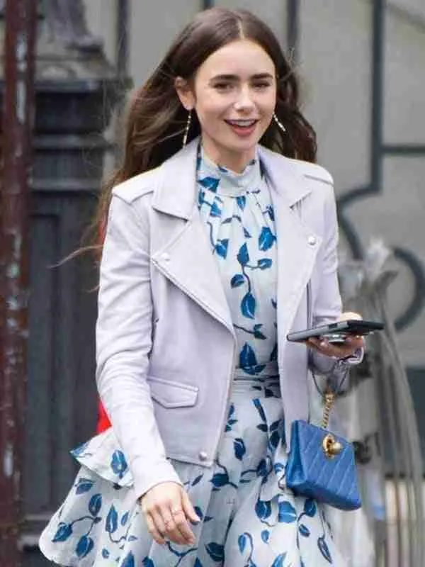 Lily Collins Emily in Paris Emily Cooper Jacket - Image 2