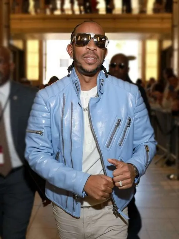 IHeartRadio Music Awards Ludacris Blue Leather Jacket