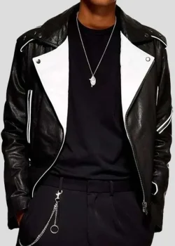 Belted Style Biker Leather Men’s Jacket
