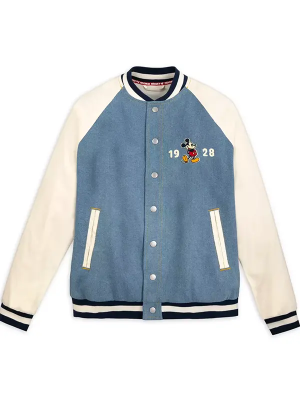 Women Mickey Mouse Varsity Jacket
