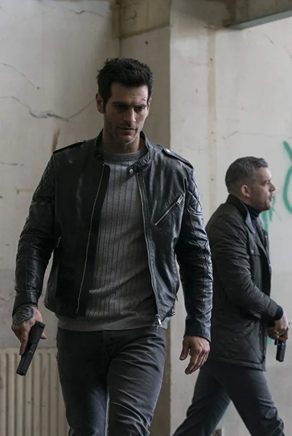 Alan Powell Tv Series Quantico Mike McQuigg Quilted Leather Jacket