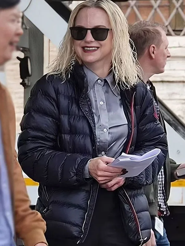 Anna Faris My Spy The Eternal City Black Puffer Jacket