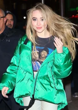 NYC Street Style Sabrina Carpenter Jacket