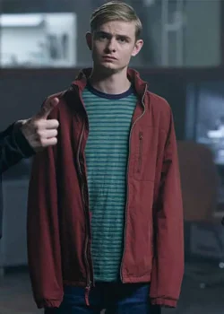 Otto Farrant Red Bomber Jacket