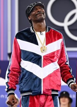 Paris Olympics 2024 Snoop Dogg Red White and Blue Tracksuit