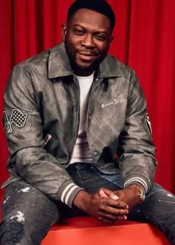 Rapman Supacell Grey Varsity Jacket