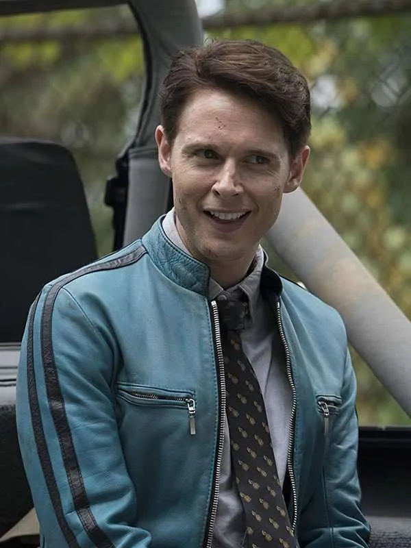 Dirk Gently’s Holistic Samuel Barnett Blue Jacket