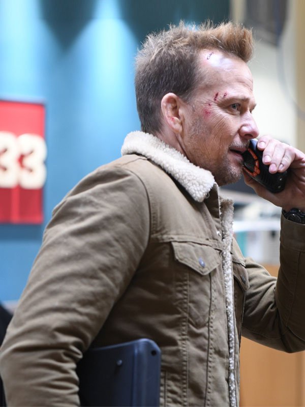 Sean Patrick Flanery Assault On VA-33 Brown Shearling Cotton
