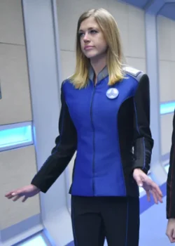 Adrianne Palicki TV Series The Orville Black and Blue Jacket