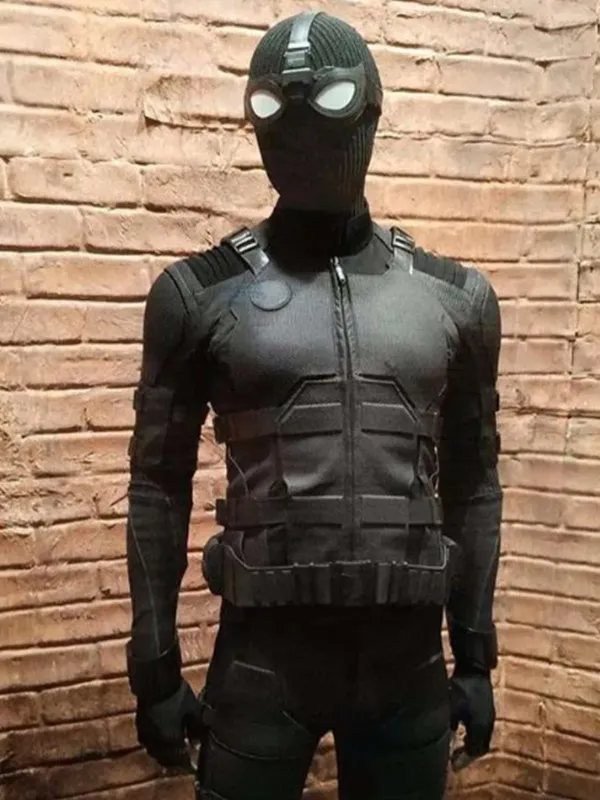 Tom Holland Spider Man Far From Home Black Jacket