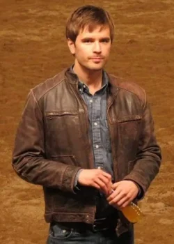 Graham Wardle Heartland Ty Borden Brown Leather Jacket