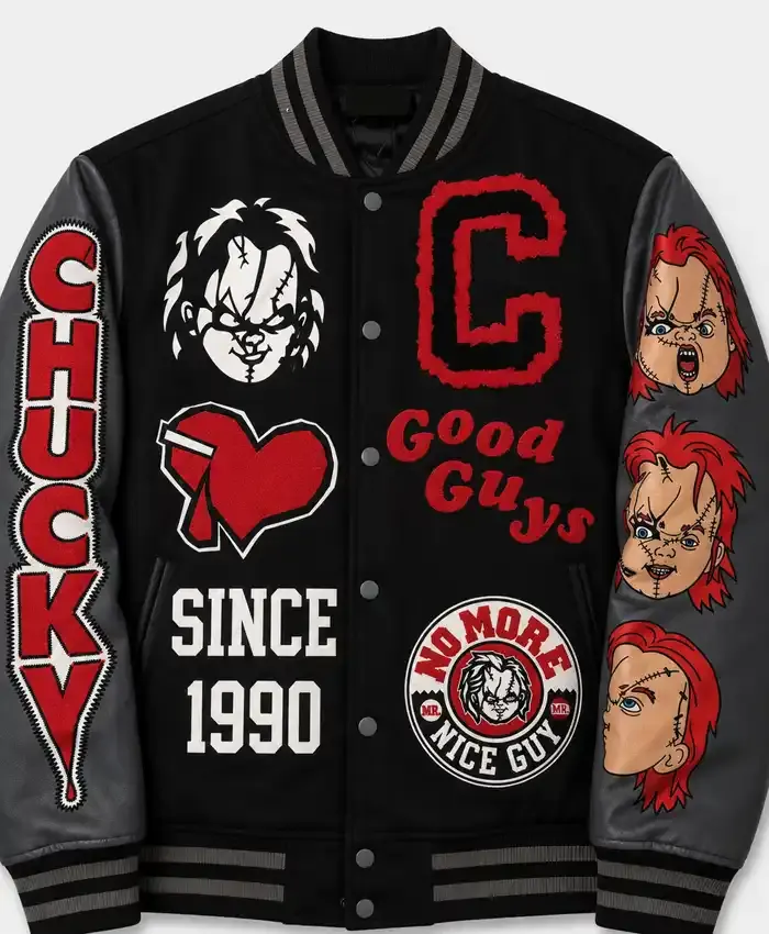 Halloween Chucky Good Guys Since 1990 Varsity Jacket
