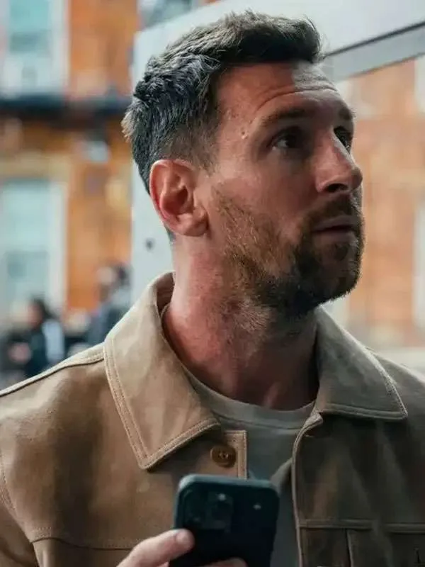 Spider Man Brand New Day Lionel Messi Suede Jacket