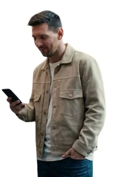Spider Man Brand New Day Lionel Messi Suede Jacket