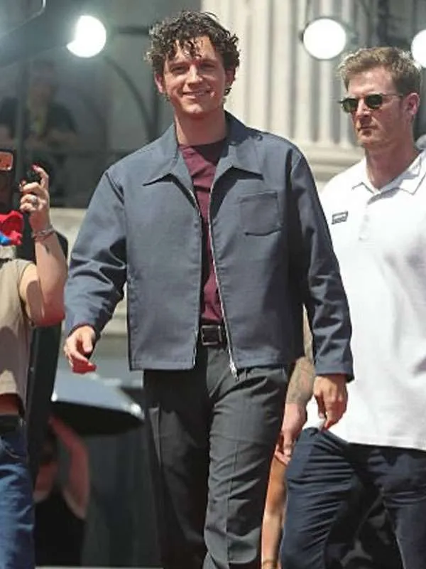 Buy Spider-Man Brand New Day Photocall London 2026 Tom Holland Grey Jacket