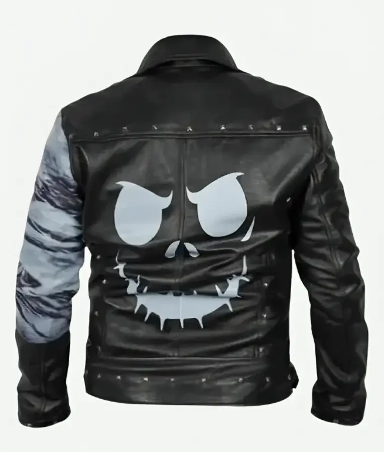 The Nightmare Before Christmas Studded Black Leather Jacket