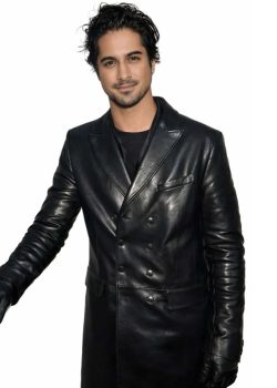 56 Days Premiere Avan Jogia Black Leather Coat