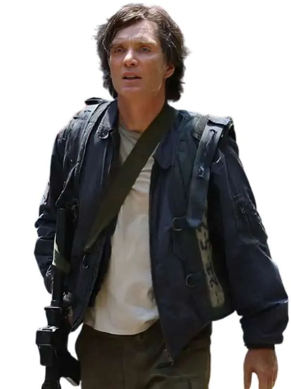 A Quiet Place Part III Cillian Murphy Navy Blue Jacket