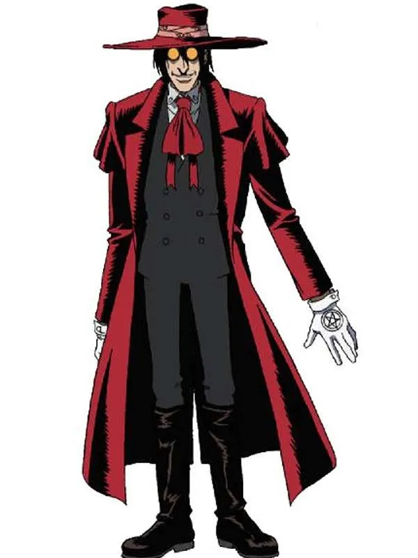 Hellsing TV Series Alucard Halloween Red Trench Coat