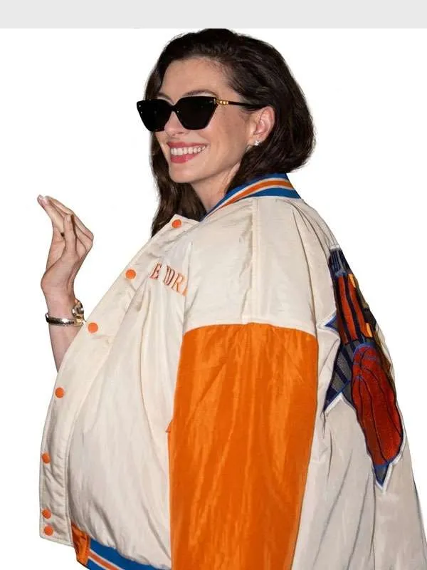 New York Knicks Anne Hathaway Bomber Jacket