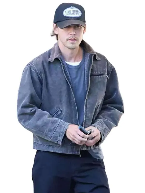 Shop Beverly Hills California 2026 Austin Butler Gray Cotton Jacket