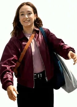 Below 2026 Ruby Stokes Bomber Leather Jacket
