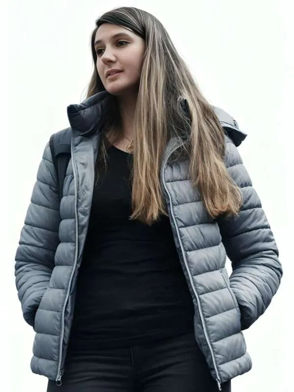 Sophia Eleni Bone Keeper 2026 Nadia Grey Puffer Jacket