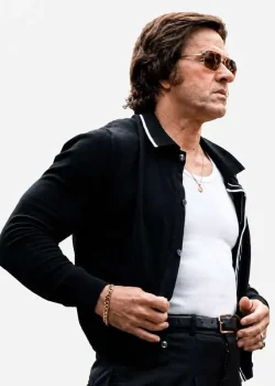By Any Means 2026 Mark Wahlberg Black Jacket