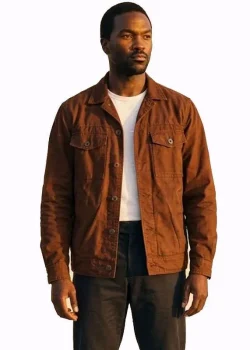 By Any Means 2026 Yahya Abdul-Mateen II Brown Jacket
